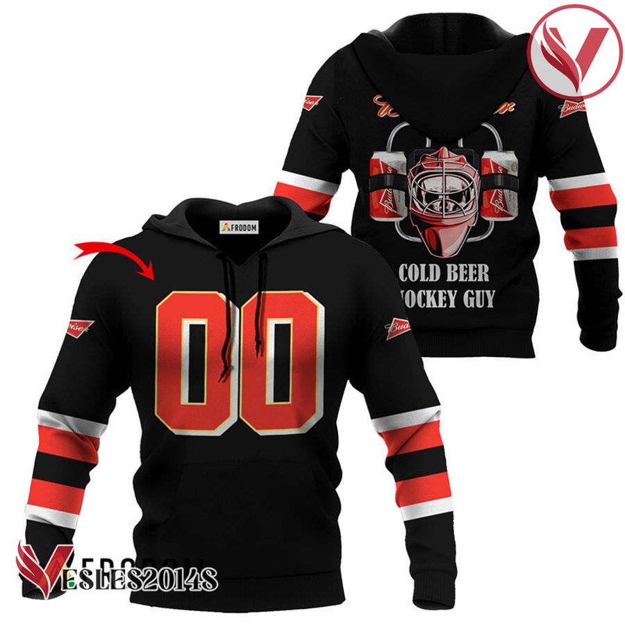 Personalized Cold Budweiser Hockey Guy Hoodie & Zip Hoodie - Vesles2014S