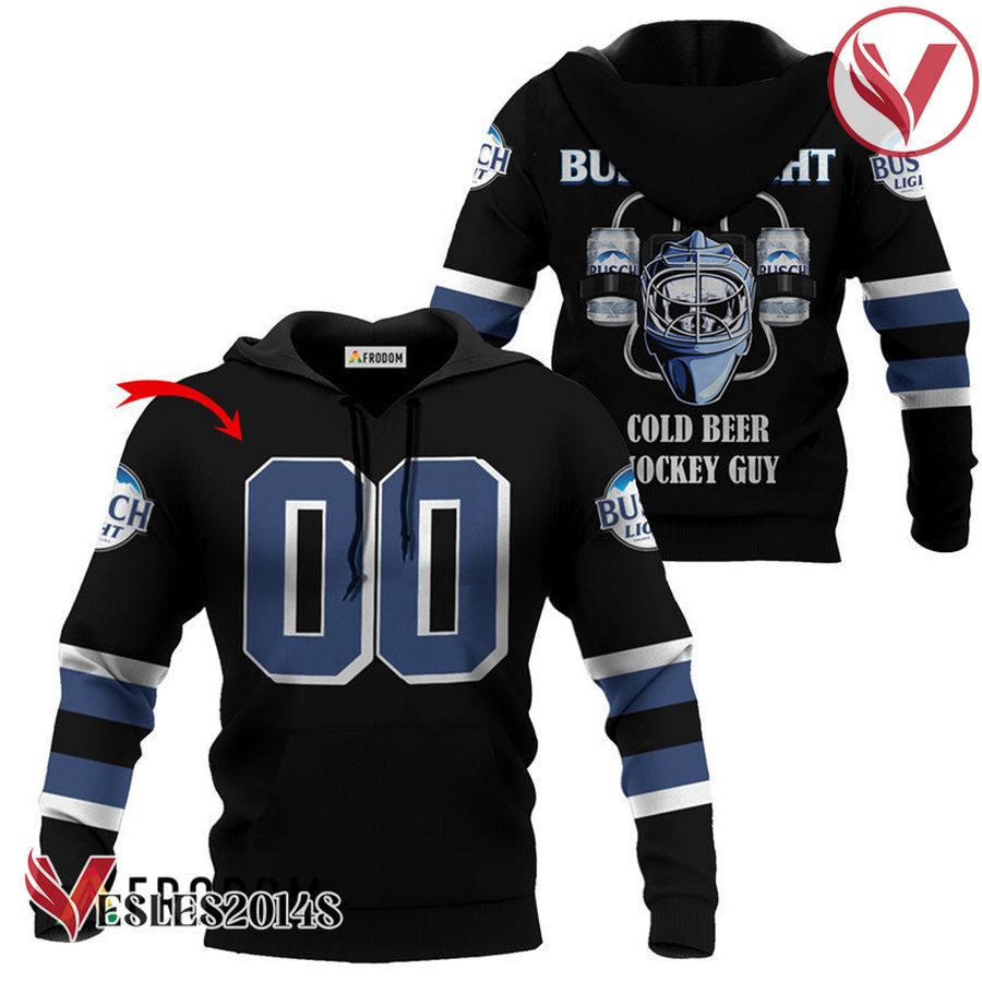 Personalized Cold Busch Light Hockey Guy Hoodie & Zip Hoodie - Vesles2014S