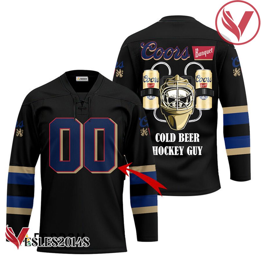 Personalized Cold Coors Banquet Hockey Guy Jersey - Vesles2014S