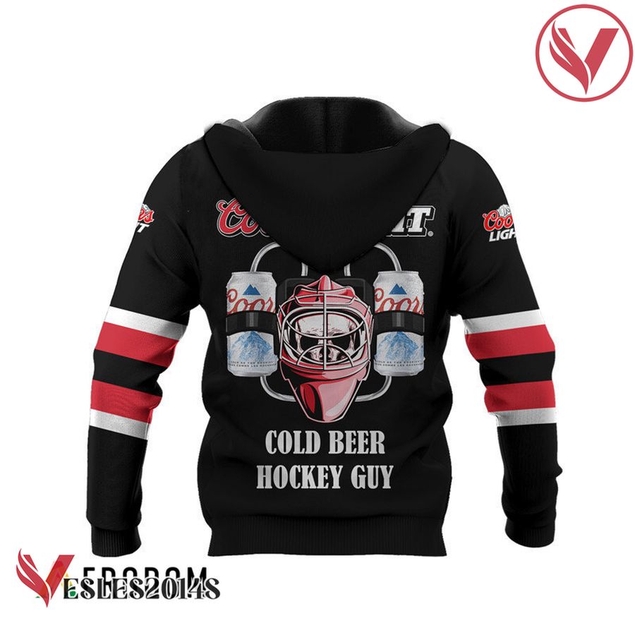 Personalized Cold Coors Light Hockey Guy Hoodie & Zip Hoodie - Vesles2014S 3