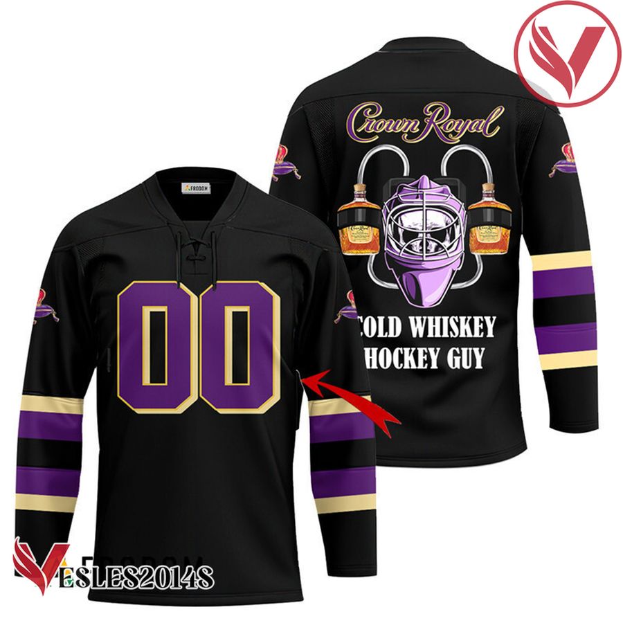 Personalized Cold Crown Royal Hockey Guy Jersey - Vesles2014S