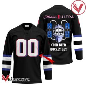 Personalized Cold Michelob ULTRA Hockey Guy Jersey - Vesles2014S