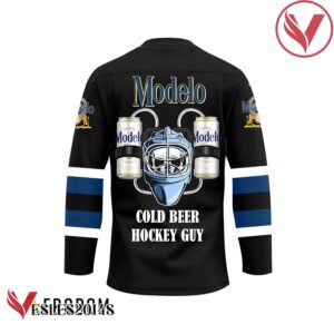 Personalized Cold Modelo Beer Hockey Guy Jersey - Vesles2014S 2