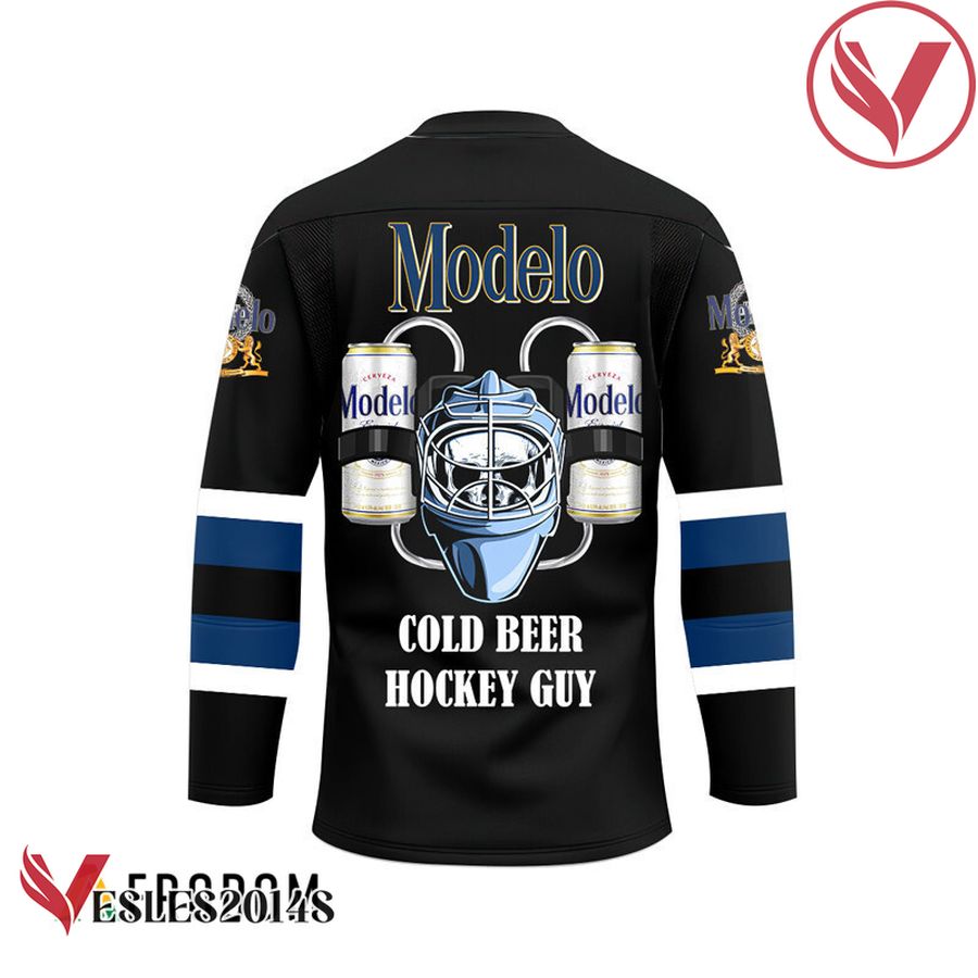 Personalized Cold Modelo Beer Hockey Guy Jersey - Vesles2014S 2