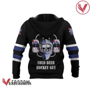 Personalized Cold Pabst Blue Ribbon Hockey Guy Hoodie & Zip Hoodie - Vesles2014S 3