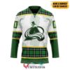Personalized Colorado Avalanche St Patrick Day Hockey Jersey, Trending Gifts For Fans - Vesles2014s