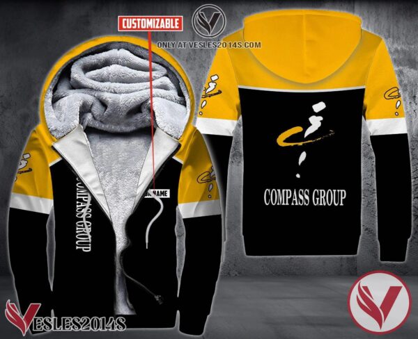 Personalized Compass Group Uniform Custom Fleece Hoodie, Unique Gifts For Employee - Vesles2014S 1