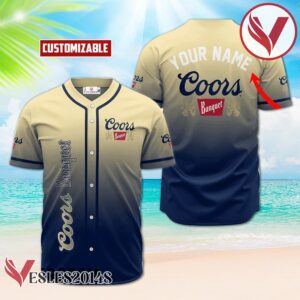 Personalized Coors Banquet Gradient Baseball Jersey, Perfect Gifts For Fans - Vesles2014S