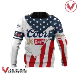 Personalized Coors Banquet USA Flag Hoodie & Zip Hoodie - Vesles2014S 3