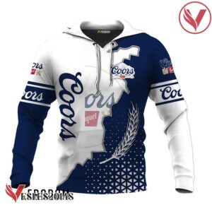 Personalized Coors Banquet White And Blue Cracking Hoodie & Zip Hoodie - Vesles2014S 1