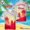 Personalized Coors Light Palm Tree Surfboard Hawaiian Shirt, Best Summer Gifts For Fans - Vesles2014S