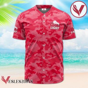 Personalized Coors Light Red Camouflage Baseball Jersey, Perfect Gifts For Fans - Vesles2014S 2
