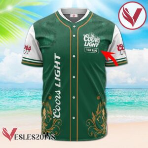 Personalized Coors Light St. Patrick's Day Leprechaun Baseball Jersey, Perfect Gifts For Fans - Vesles2014S 2
