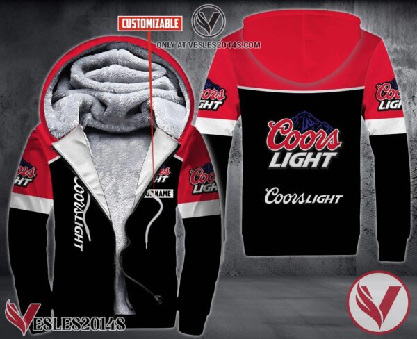 Personalized Coors Light Uniform Custom Fleece Hoodie, Unique Gifts For Employee - Vesles2014S 1