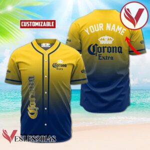 Personalized Corona Extra Gradient Baseball Jersey, Perfect Gifts For Fans - Vesles2014S