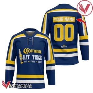 Personalized Corona Extra Hat Trick Hockey Jersey - Vesles2014S