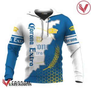 Personalized Corona Extra White And Blue Cracking Hoodie & Zip Hoodie - Vesles2014S 1