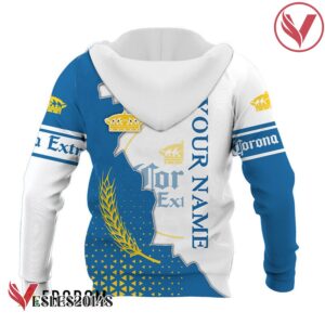 Personalized Corona Extra White And Blue Cracking Hoodie & Zip Hoodie - Vesles2014S 3