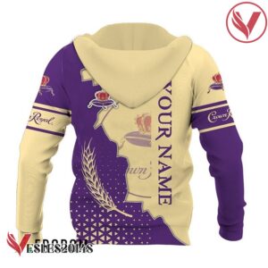 Personalized Crown Royal Beige And Purple Cracking Hoodie & Zip Hoodie - Vesles2014S 3