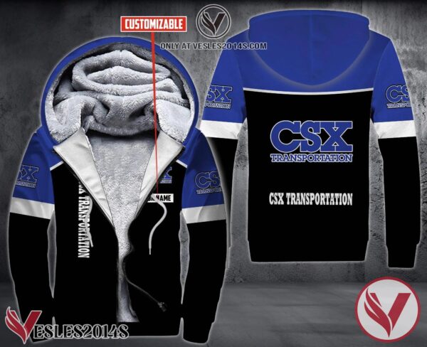 Personalized Csx Transportation Uniform Fleece Hoodie, Unique Gifts For Employee - Vesles2014S 1