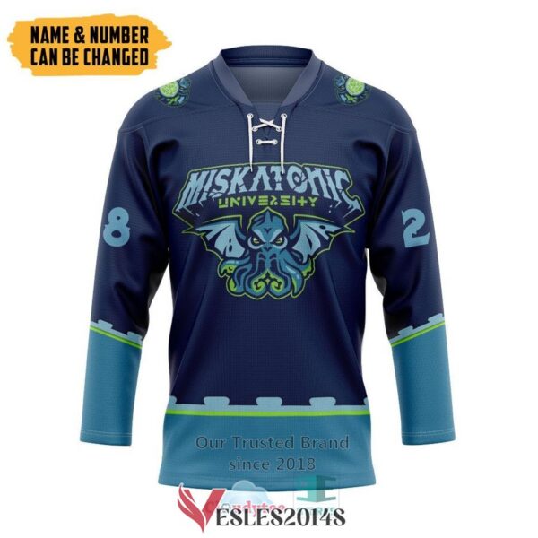Personalized Cthulhu Miskatonic Ver 1 Hockey Jersey, Trending Gifts For Fans - Vesles2014s
