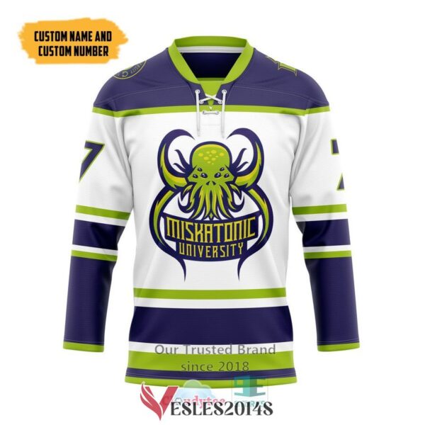 Personalized Cthulhu Miskatonic Ver 3 Hockey Jersey, Trending Gifts For Fans - Vesles2014s