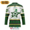 Personalized Dallas Stars St Patrick Day Hockey Jersey, Trending Gifts For Fans - Vesles2014s