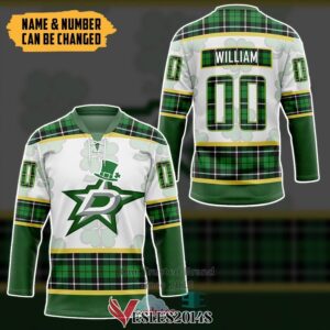 Personalized Dallas Stars St Patrick Day Hockey Jersey, Trending Gifts For Fans - Vesles2014s 2