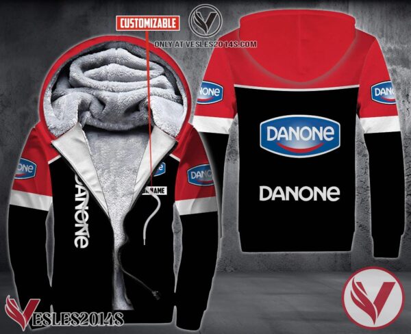 Personalized Danone Uniform Fleece Hoodie, Unique Gifts For Employee - Vesles2014S 1