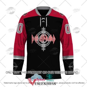Personalized Def Leppard Crosshair Logo Hockey Jersey, Trending Gifts For Fans - Vesles2014s 1