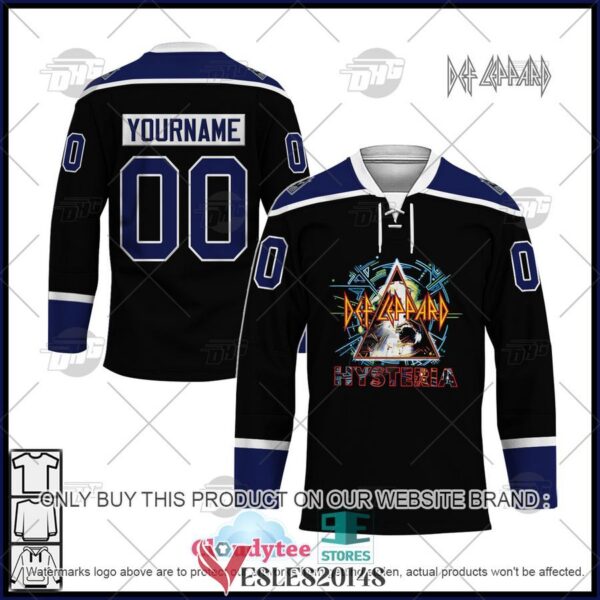 Personalized Def Leppard Hysteria Hockey Jersey, Trending Gifts For Fans - Vesles2014s