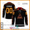 Personalized Def Leppard Triangle Black Hockey Jersey, Trending Gifts For Fans - Vesles2014s