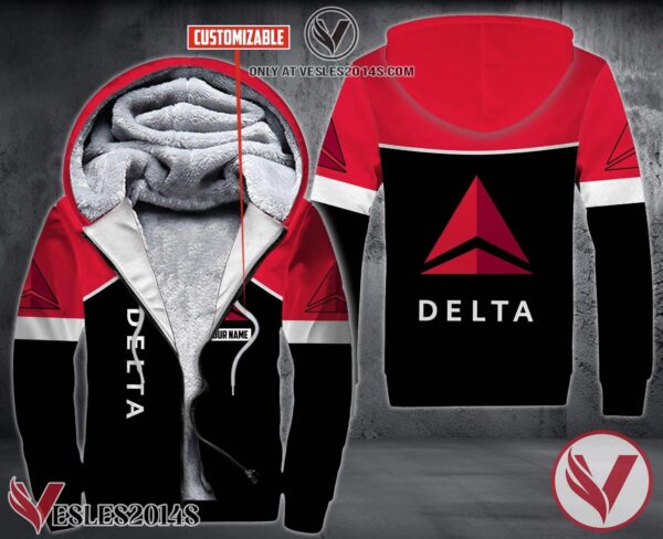 Personalized Delta Air Lines Uniform CustomFleece Hoodie, Unique Gifts For Employee - Vesles2014S 1