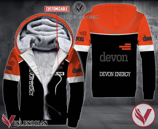 Personalized Devon Energy Uniform Fleece Hoodie, Unique Gifts For Employee - Vesles2014S 1