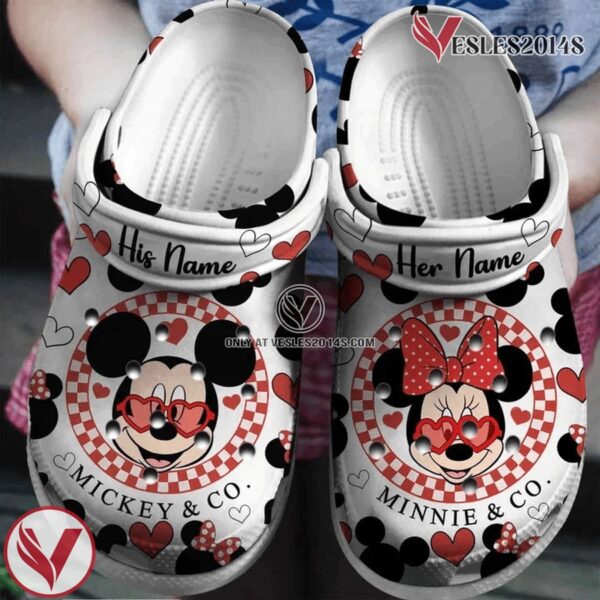 Personalized Disney Mickey Fuzzy Crocs Clogs Shoes Comfortable Crocband For Men Women, Unique Gift From  Vesles2014S