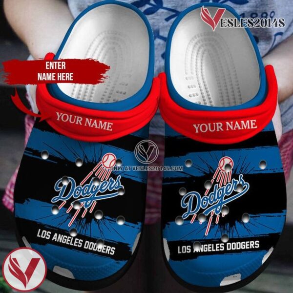 Personalized Dodgers Blue Black Clog Shoescrocband Clog, Unique Gift From  Vesles2014S