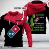 Personalized Domino's Pizza Uniform Custom Hoodie - Vesles2014S
