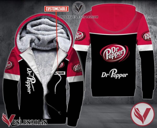 Personalized Dr Pepper Uniform Fleece Hoodie, Unique Gifts For Employee - Vesles2014S 1