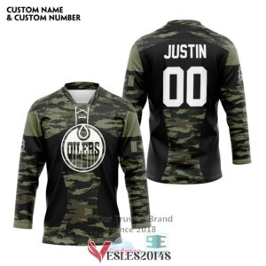 Personalized Edmonton Oilers Honors Veterans Hockey Jersey, Trending Gifts For Fans - Vesles2014s 2