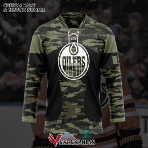 Personalized Edmonton Oilers Honors Veterans Hockey Jersey, Trending Gifts For Fans - Vesles2014s 3