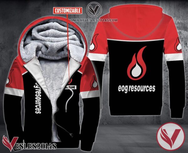 Personalized Eog Resources Uniform Fleece Hoodie, Unique Gifts For Employee - Vesles2014S 1
