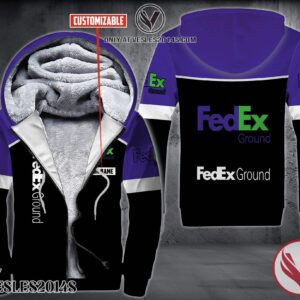 Personalized Fedex Ground Uniform Fleece Hoodie, Unique Gifts For Employee - Vesles2014S 1