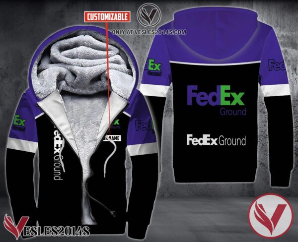 Personalized Fedex Ground Uniform Fleece Hoodie, Unique Gifts For Employee - Vesles2014S 1