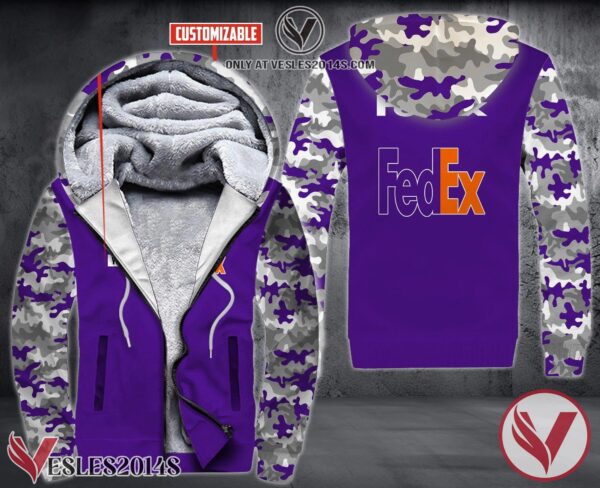 Personalized Fedex Purple Uniform Fleece Hoodie, Unique Gifts For Employee - Vesles2014S 1
