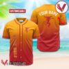 Personalized Fireball Whiskey Gradient Baseball Jersey, Perfect Gifts For Fans - Vesles2014S