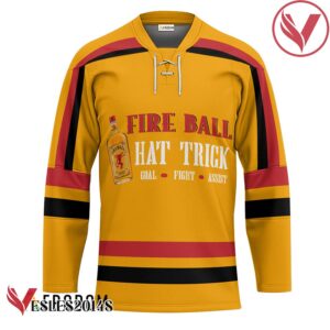 Personalized Fireball Whiskey Hat Trick Hockey Jersey - Vesles2014S 1