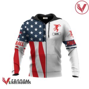Personalized Fireball Whisky USA Flag Hoodie & Zip Hoodie - Vesles2014S 1