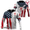 Personalized Fireball Whisky USA Flag Hoodie & Zip Hoodie - Vesles2014S