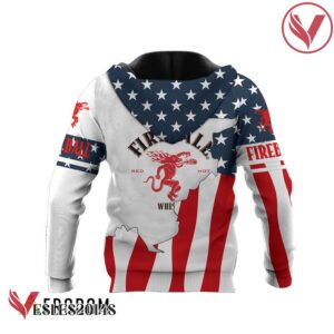 Personalized Fireball Whisky USA Flag Hoodie & Zip Hoodie - Vesles2014S 3