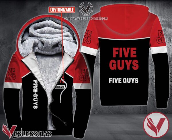 Personalized Five Guys Uniform Fleece Hoodie, Unique Gifts For Employee - Vesles2014S 1